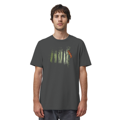 Eichhörnchen im Zwielicht-Wald - Organic Shirt