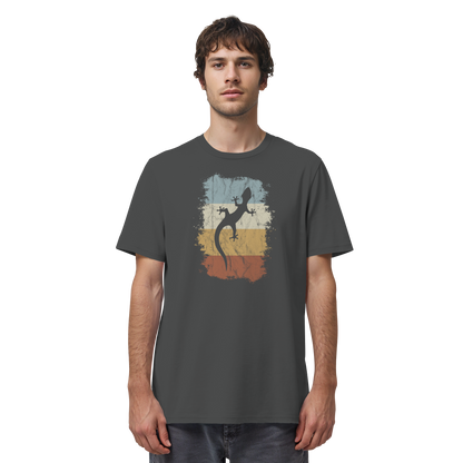 Retro Gecko Salamander Silhouette - Organic Shirt