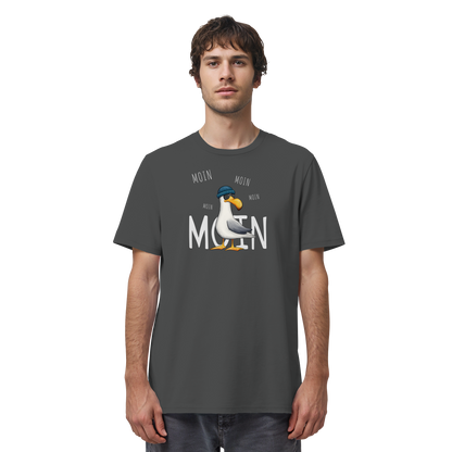 Moin Moin Lässige Hipster Möwe  - Organic Shirt
