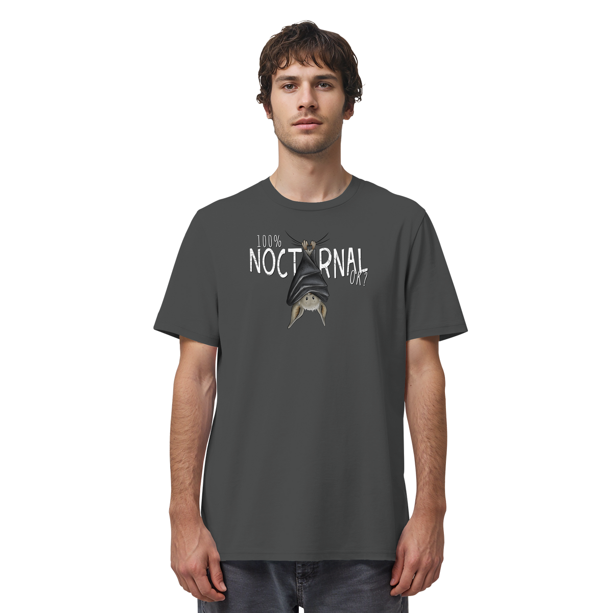100% nachtaktive Fledermaus - Organic Shirt