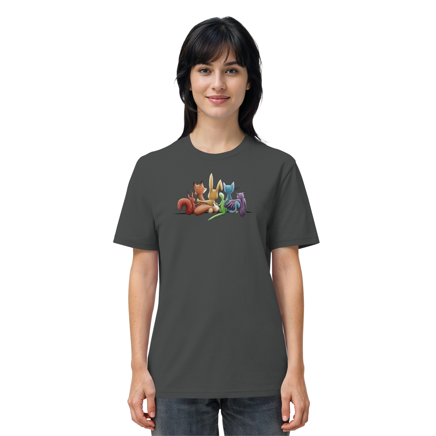 Regenbogen Tiere für Freundschaft, Toleranz und Vielfalt - Organic Shirt