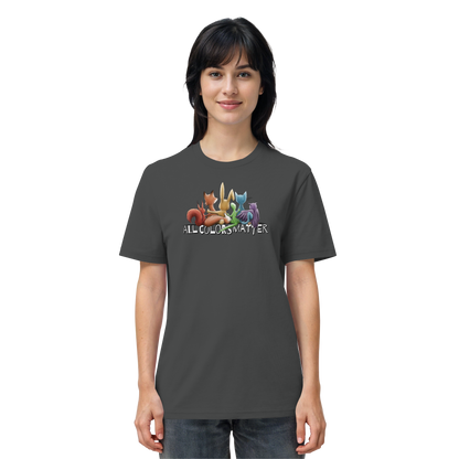 All Colors Matter! Regenbogen Tiere für Vielfalt - Organic Shirt