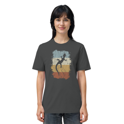 Retro Gecko Salamander Silhouette - Organic Shirt