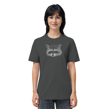 Waschbär Illustration Kritzelkunst - Organic Shirt