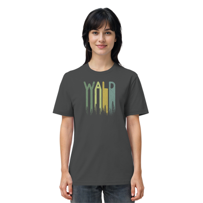 Wald Retro Forst Schriftzug - Organic Shirt