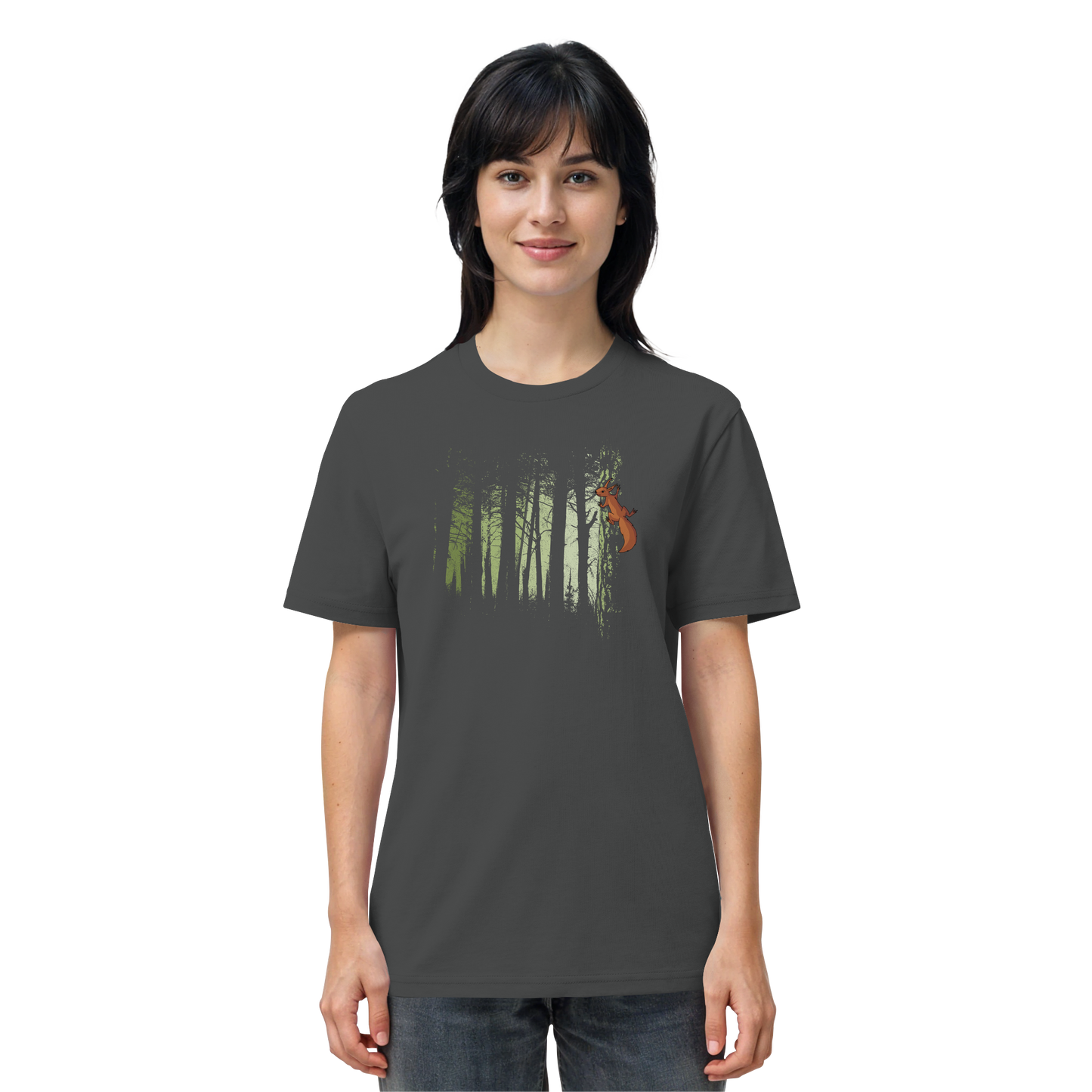 Eichhörnchen im Zwielicht-Wald - Organic Shirt
