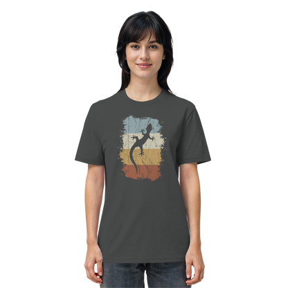 Retro Gecko Salamander Silhouette - Organic Shirt
