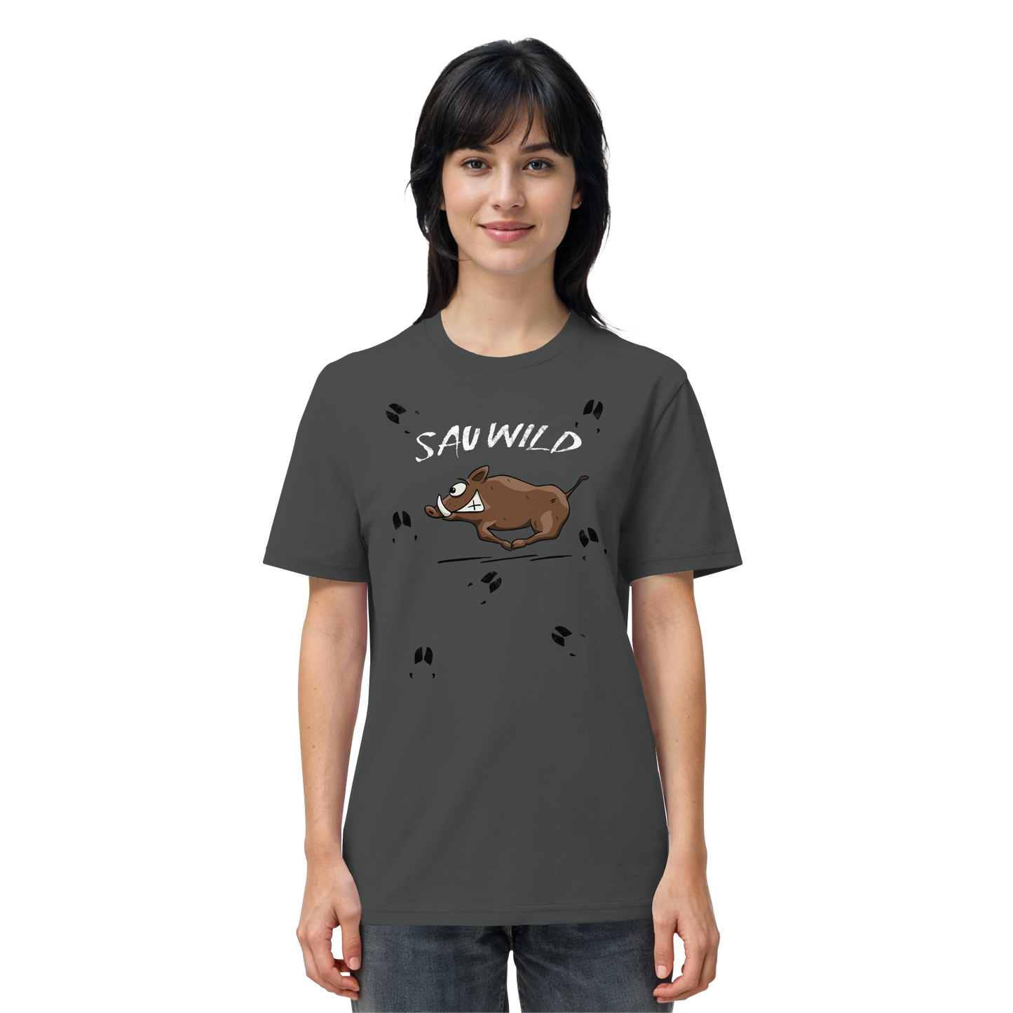 Sauwild wilde Sau | Wildschwein Keiler - Organic Shirt