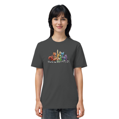 All Colors Matter! Regenbogen Tiere für Vielfalt - Organic Shirt