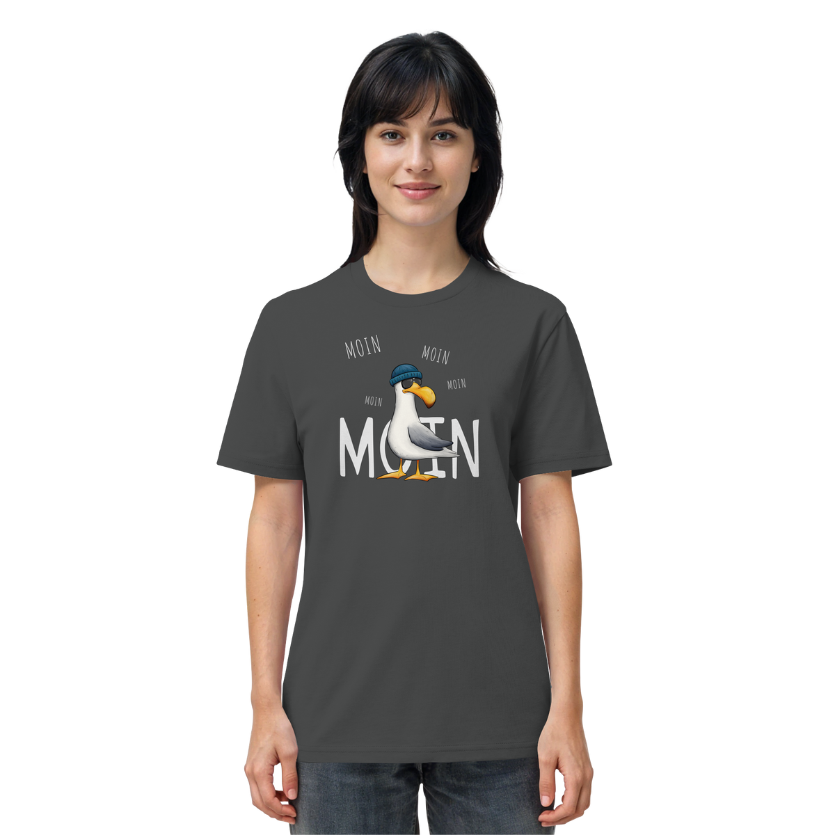 Moin Moin Lässige Hipster Möwe  - Organic Shirt