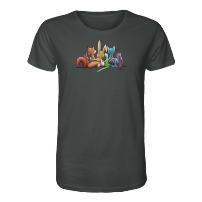 Regenbogen Tiere für Freundschaft, Toleranz und Vielfalt - Organic Shirt