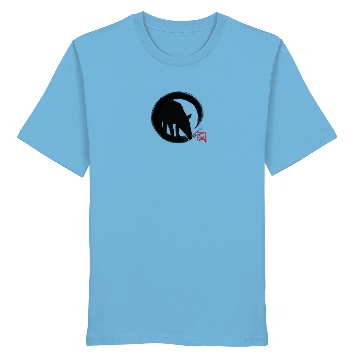 Zen Tapir im japanischen Enso Kreis - Organic Shirt