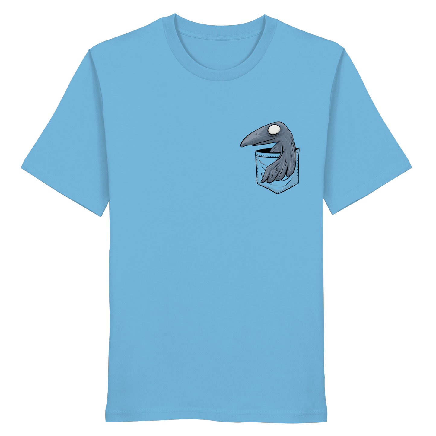 Grufti Rabe Krähe in der Tasche - Organic Shirt