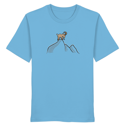 Ziegenbock in den Bergen - Organic Shirt