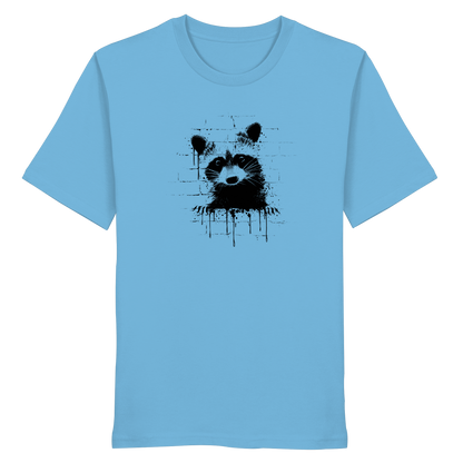 Funky Street Art Waschbär - Organic Shirt