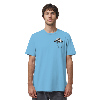 Lustig gemütlicher Dachs In der Tasche - Organic Shirt