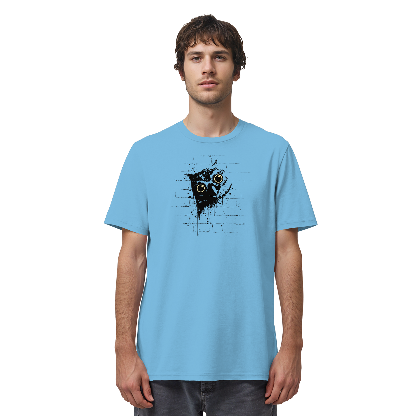 Lässige Street Art Eule - Organic Shirt