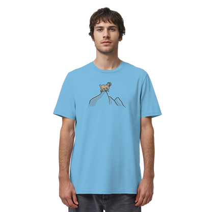 Ziegenbock in den Bergen - Organic Shirt