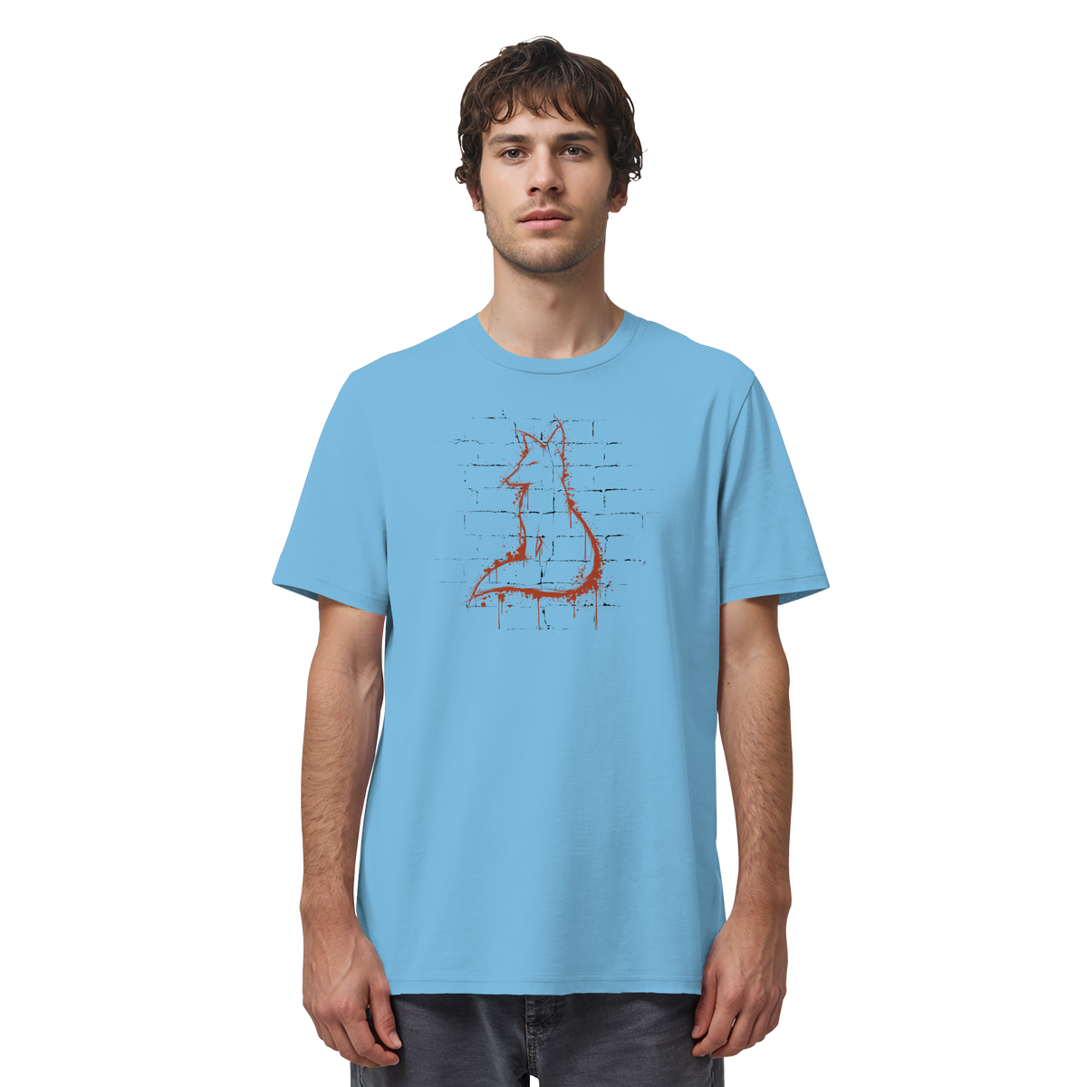 Street Art Fuchs Silhouette - Organic Shirt