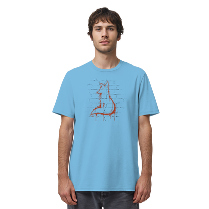 Street Art Fuchs Silhouette - Organic Shirt