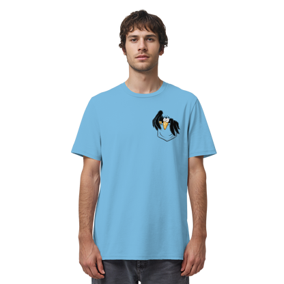 Kleiner Rabe | schwarze Krähe In Tasche - Organic Shirt