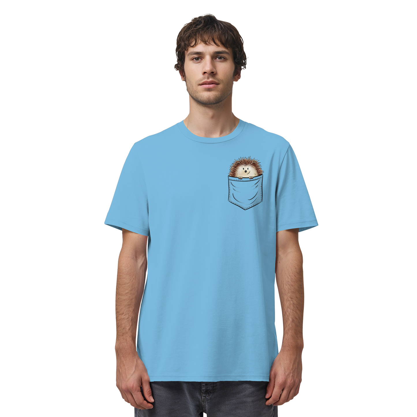 Lustiger Igel in Deiner Brust-Tasche - Organic Shirt
