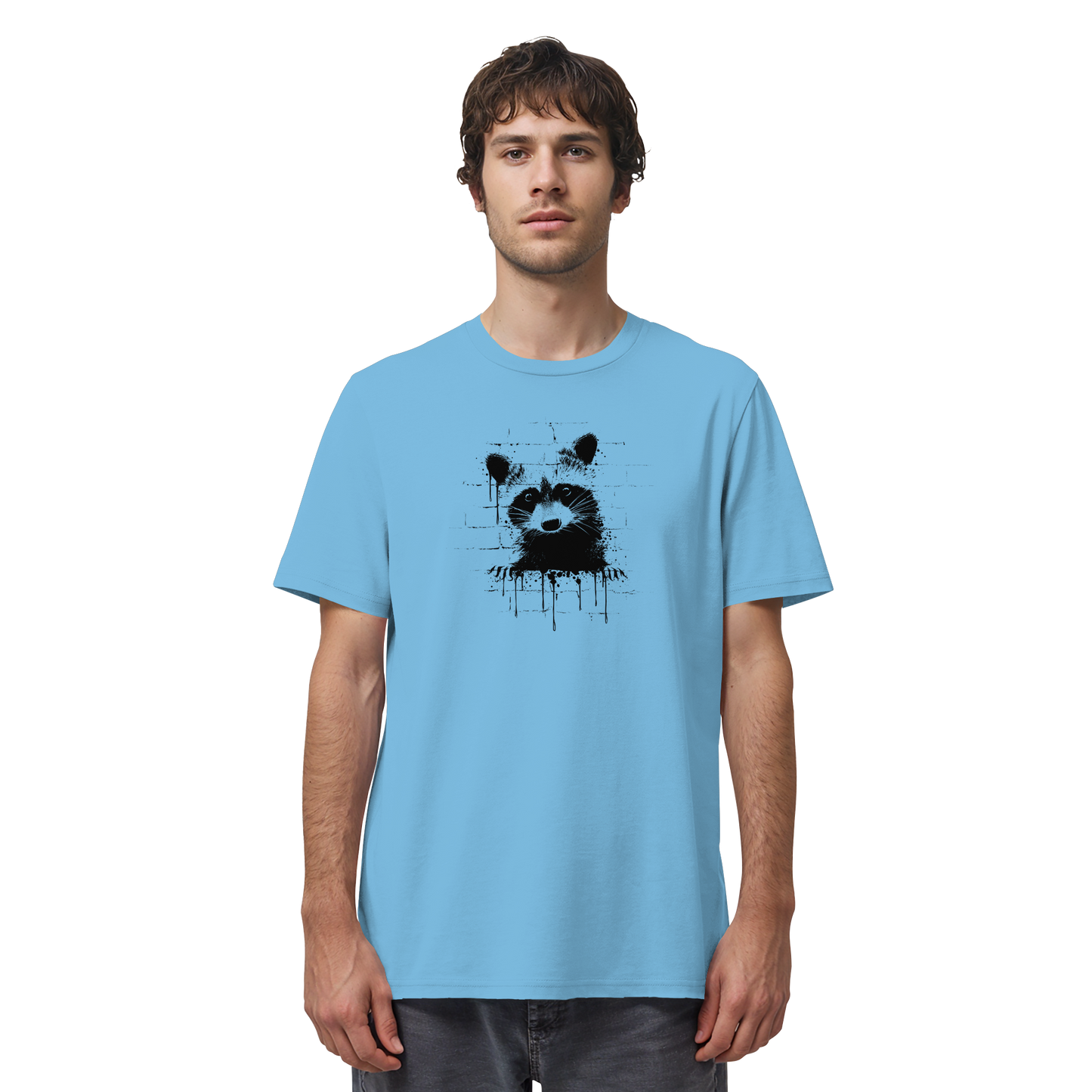 Funky Street Art Waschbär - Organic Shirt