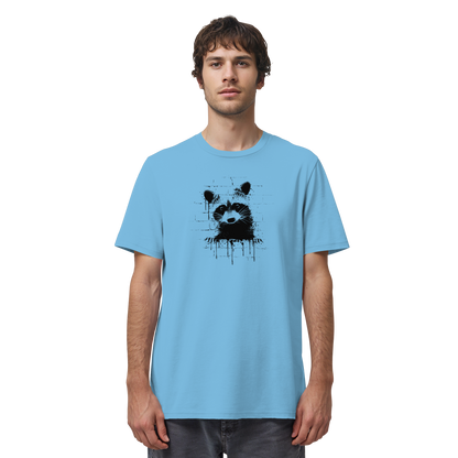 Funky Street Art Waschbär - Organic Shirt