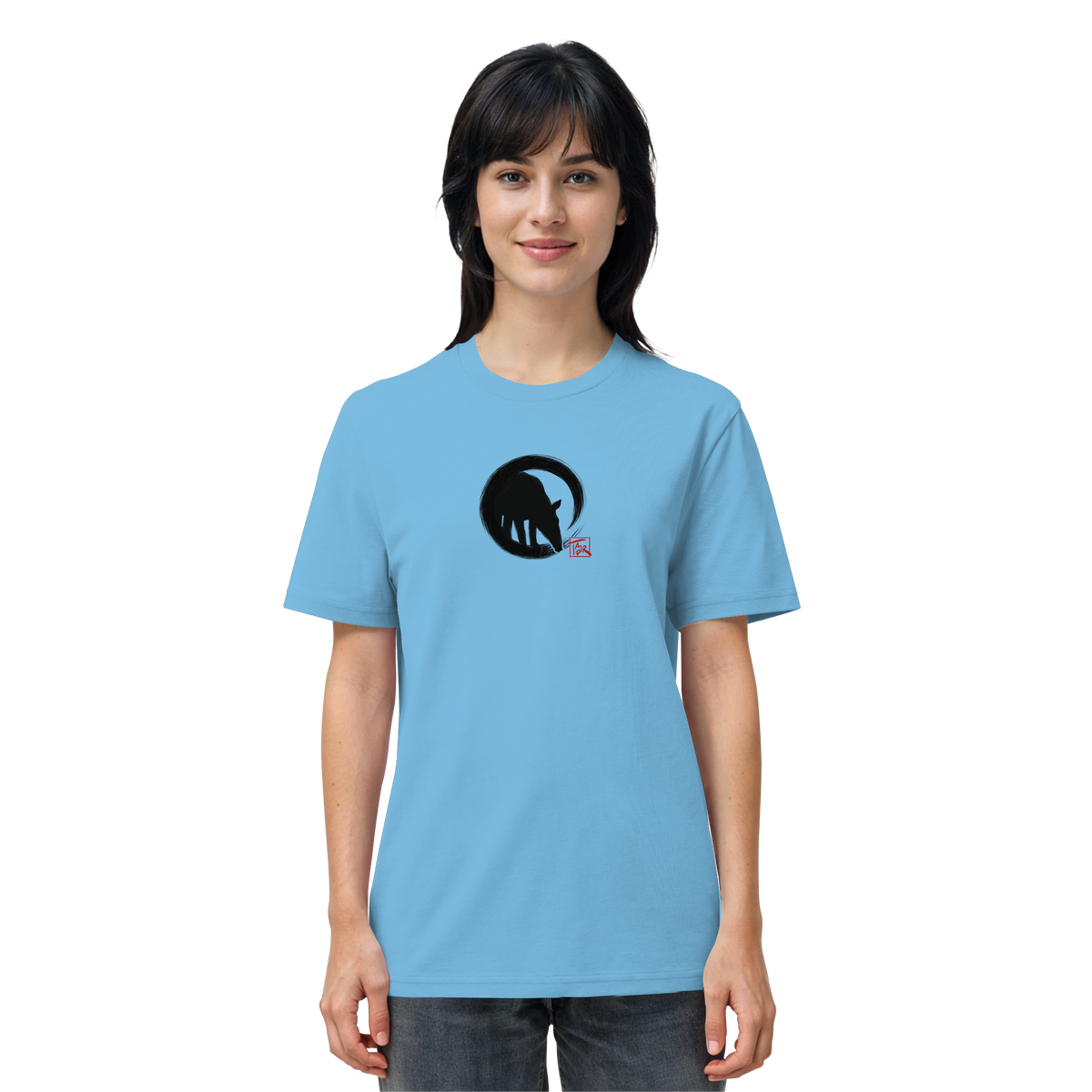 Zen Tapir im japanischen Enso Kreis - Organic Shirt