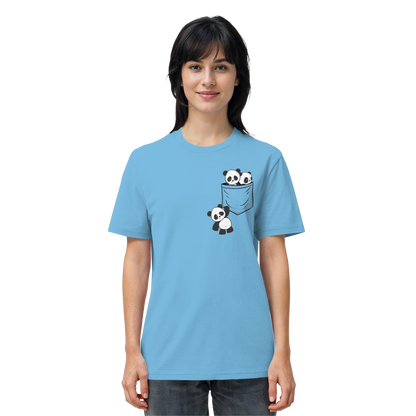 Kawaii Pandas in der Tasche - Organic Shirt