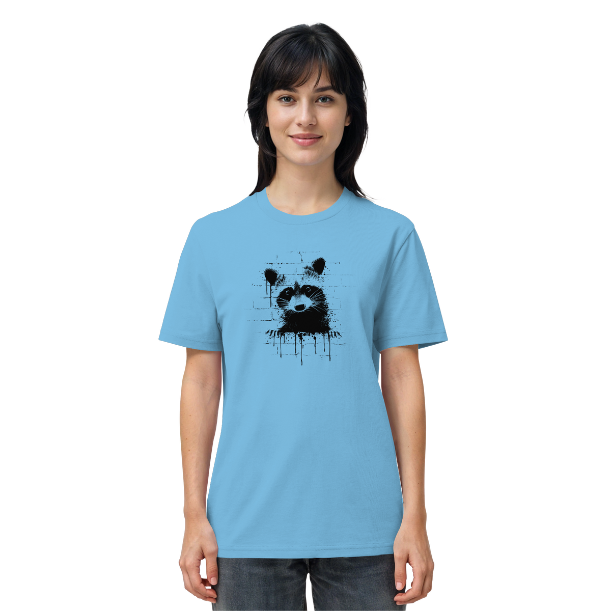 Funky Street Art Waschbär - Organic Shirt