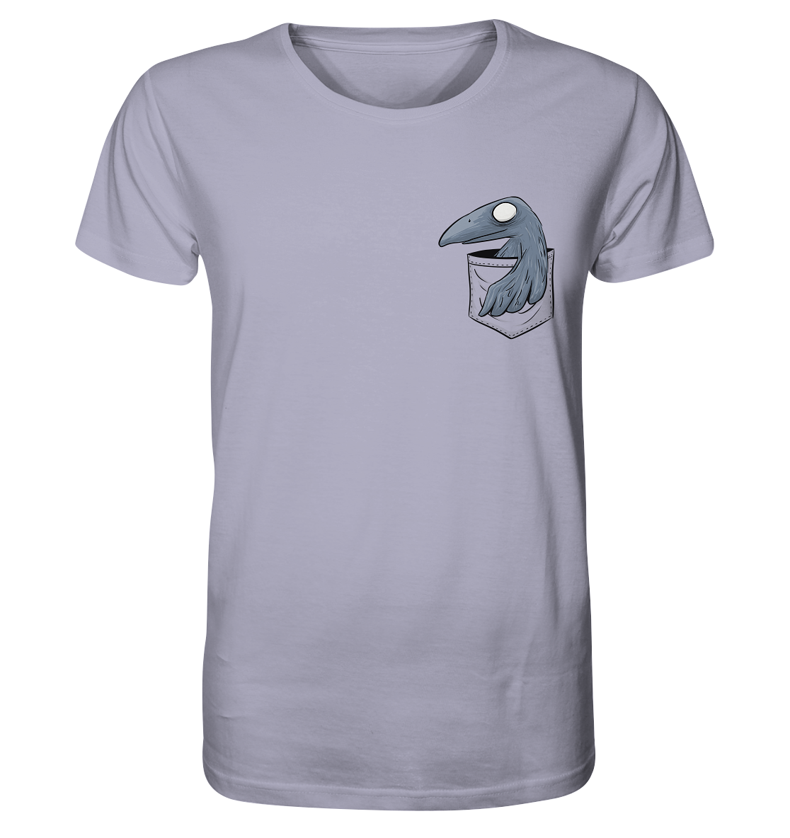 Grufti Rabe Krähe in der Tasche - Organic Shirt