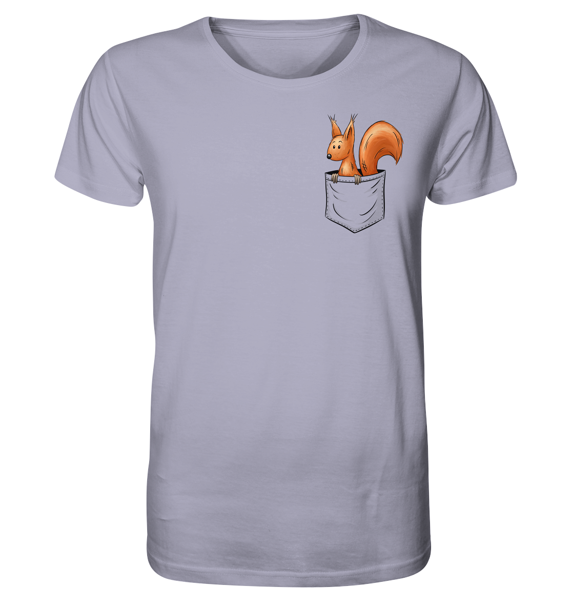 Lässiges Eichhörnchen In Tasche - Organic Shirt
