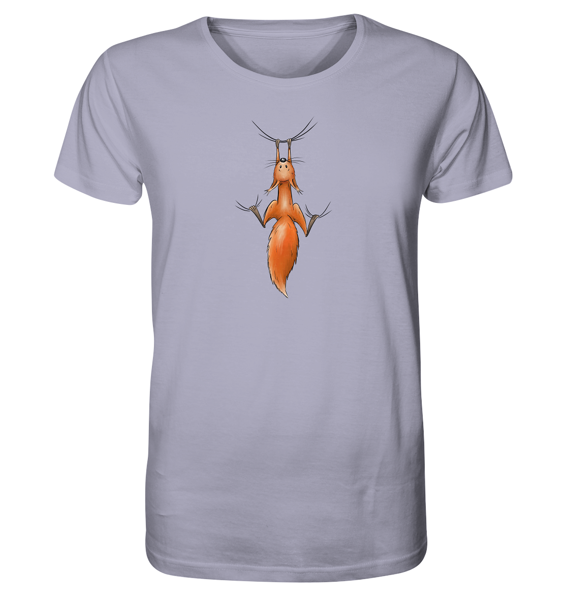 Rotes Eichhörnchen hängt ab - Organic Shirt