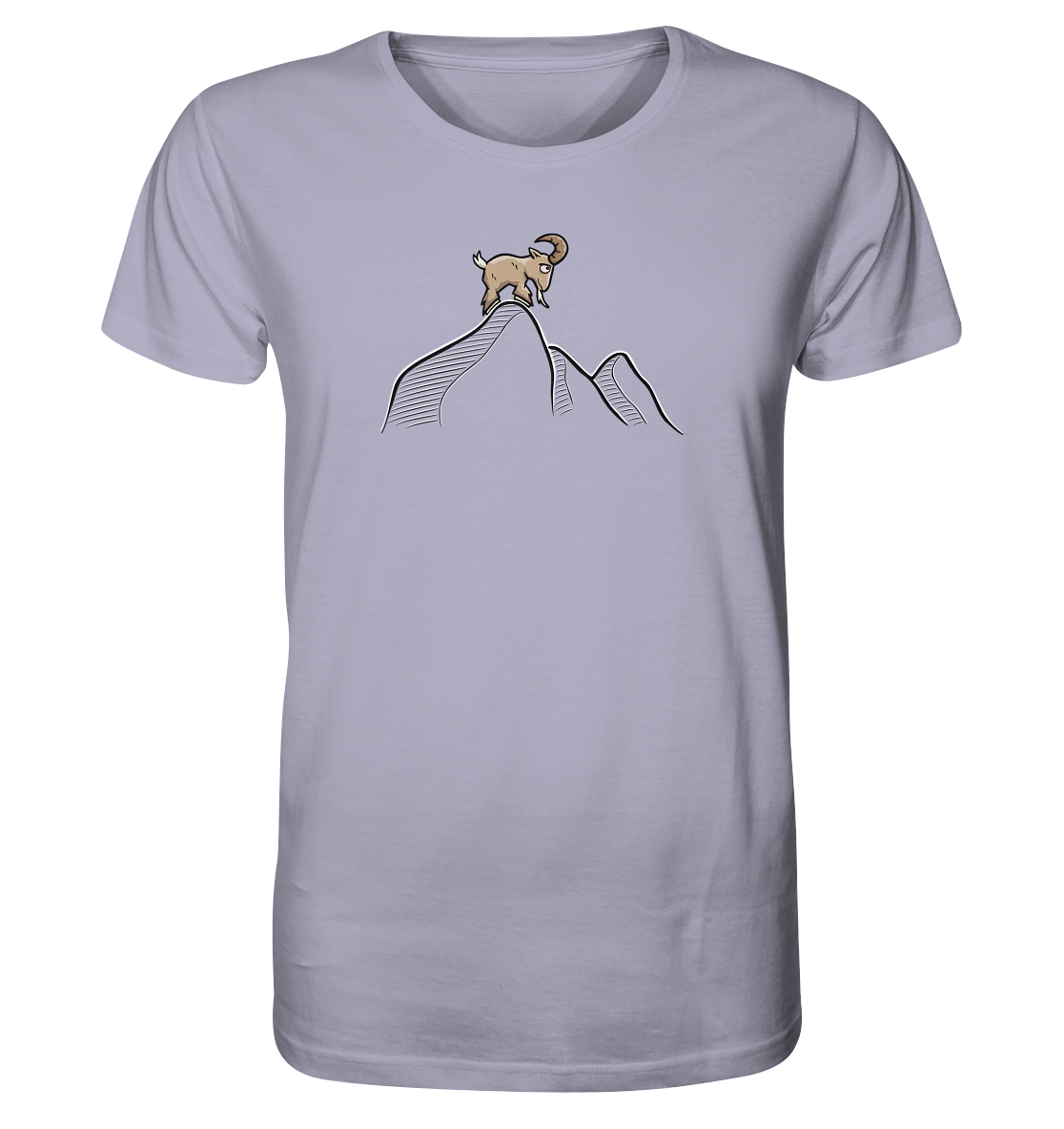 Ziegenbock in den Bergen - Organic Shirt