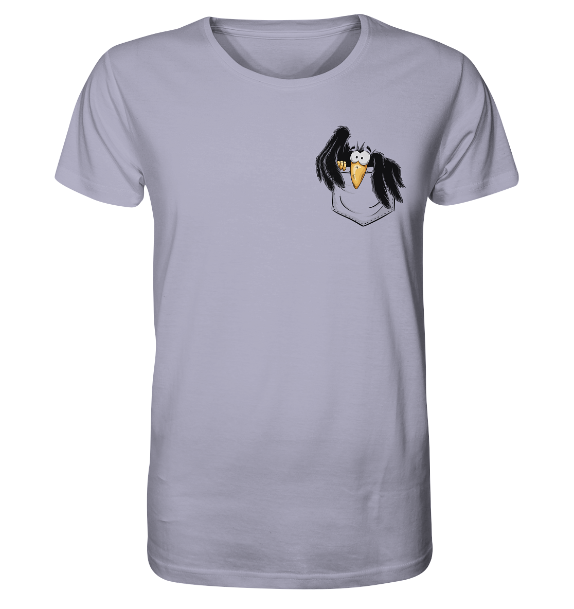 Kleiner Rabe | schwarze Krähe In Tasche - Organic Shirt