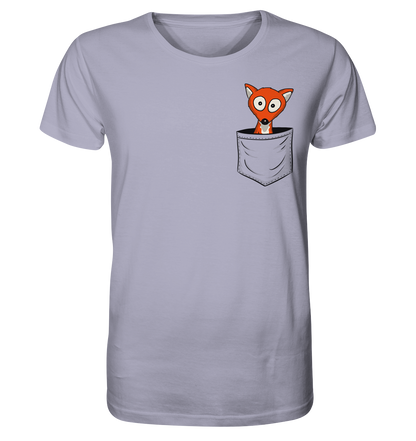 Fuchs in der Brusttasche | Taschen-Fuchs - Organic Shirt