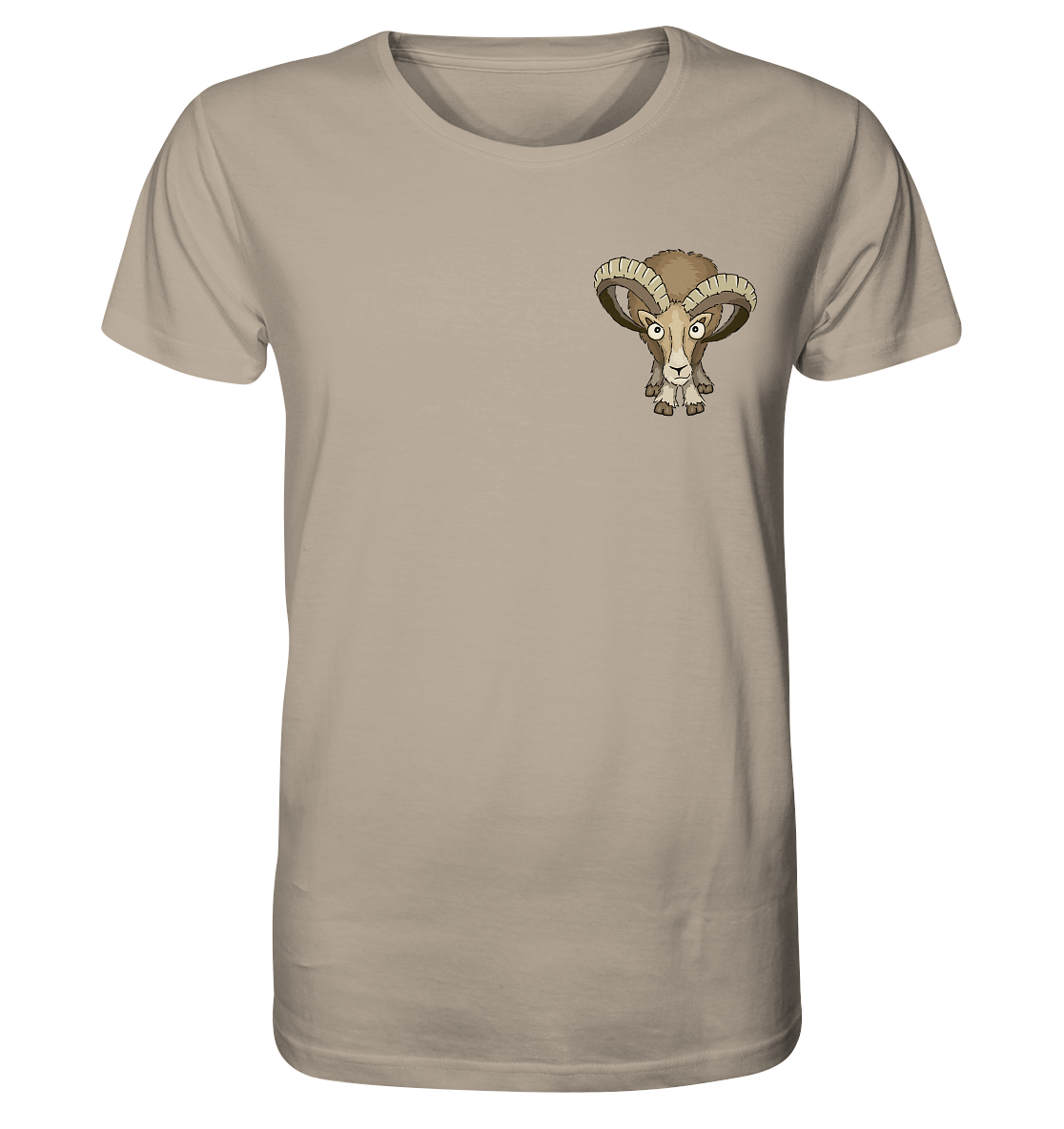 Bockiges Mufflon Widder Schafbock - Organic Shirt