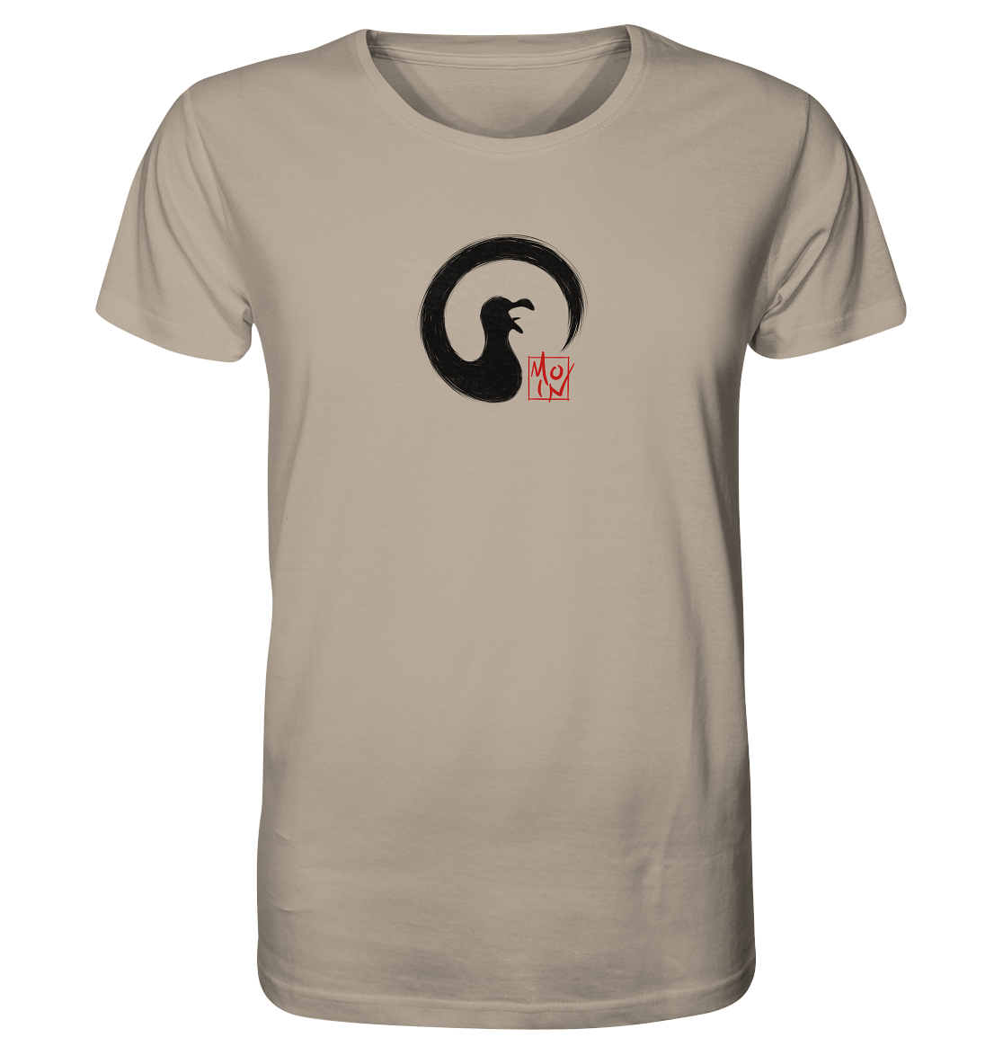 Moin kreischende japanische Enso Möwe - Organic Shirt