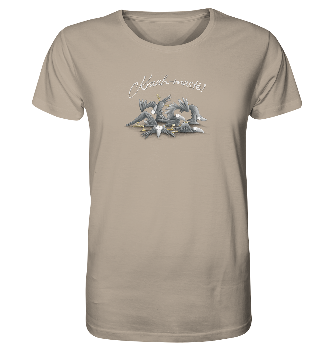 Kraah-masté! Yoga Raben Krähen - Organic Shirt