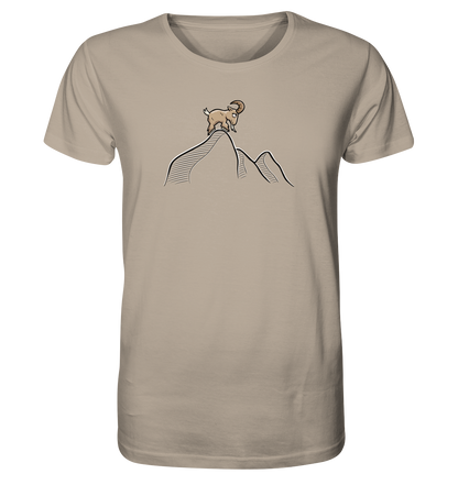 Ziegenbock in den Bergen - Organic Shirt
