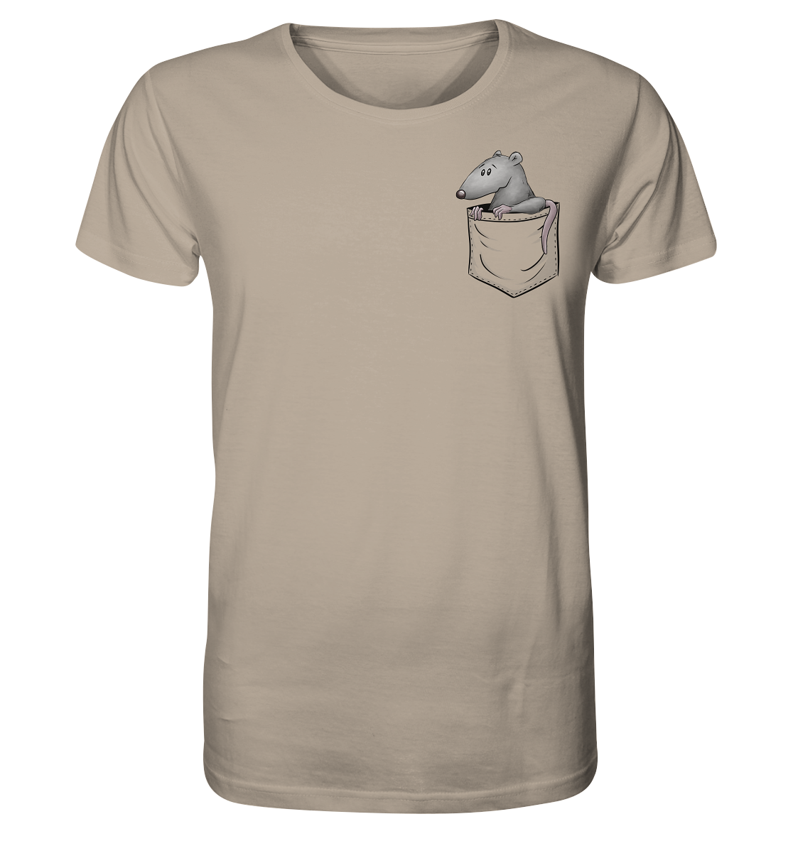 Kleine Ratte in der Tasche - Organic Shirt