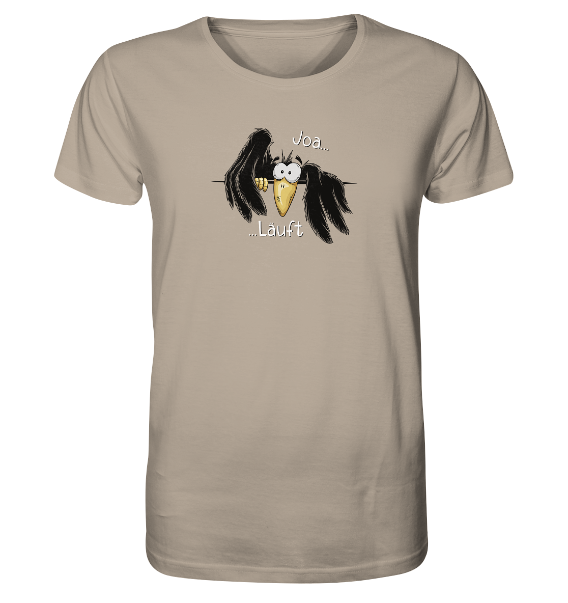 Joa Läuft Krähe gechillter Rabe - Organic Shirt