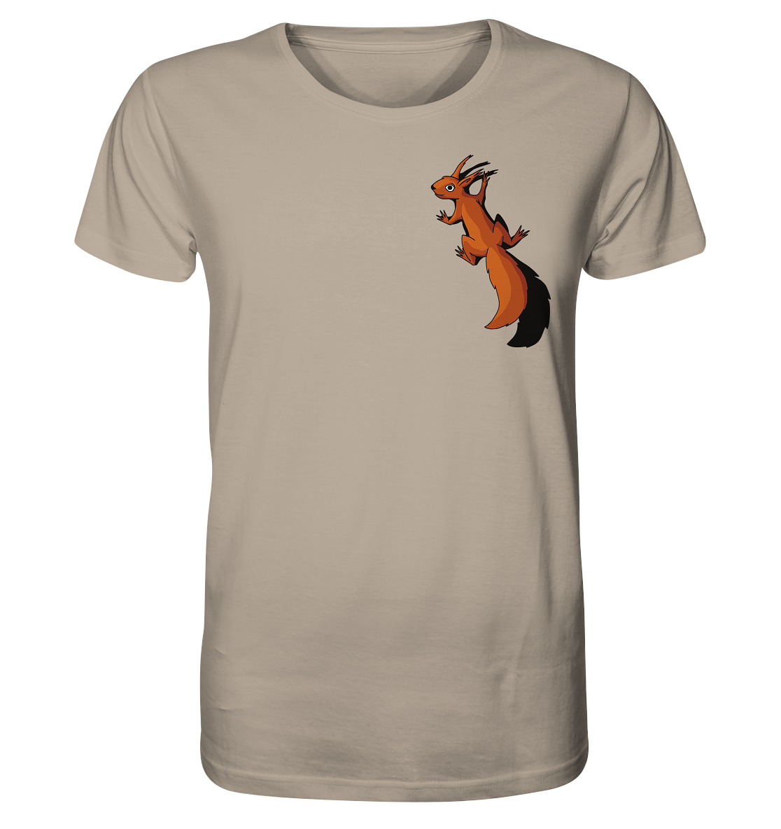 Süßes Eichhörnchen klettert - Organic Shirt