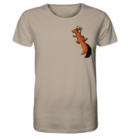 Süßes Eichhörnchen klettert - Organic Shirt