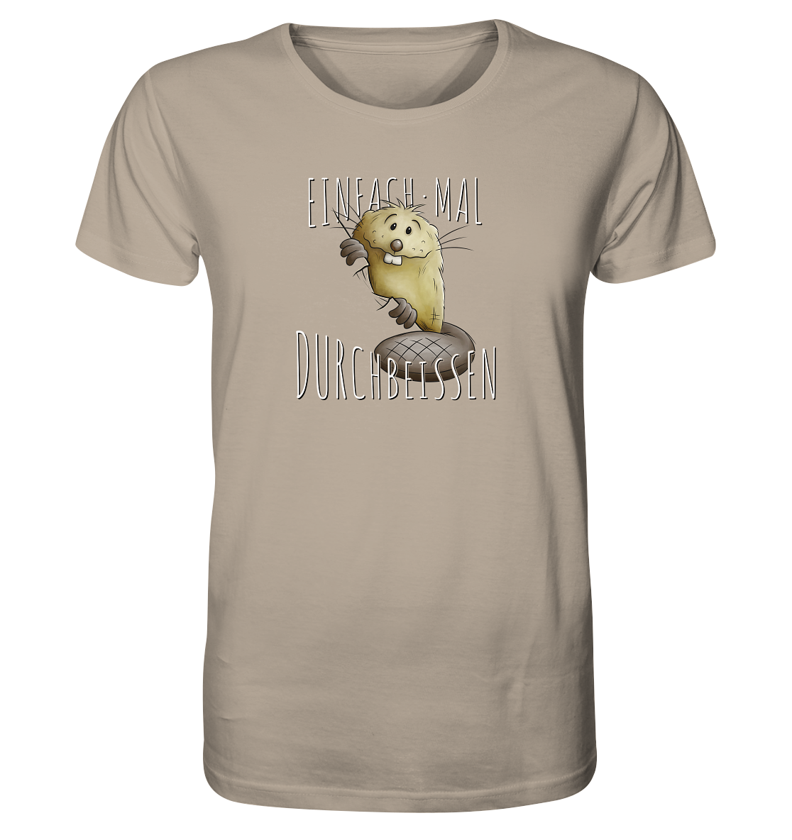 Einfach mal Durchbeissen Biber - Organic Shirt