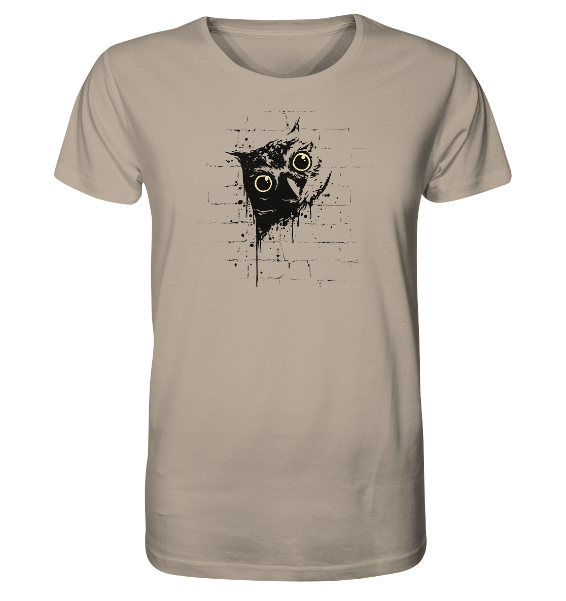 Lässige Street Art Eule - Organic Shirt