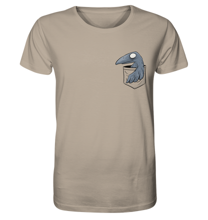 Grufti Rabe Krähe in der Tasche - Organic Shirt
