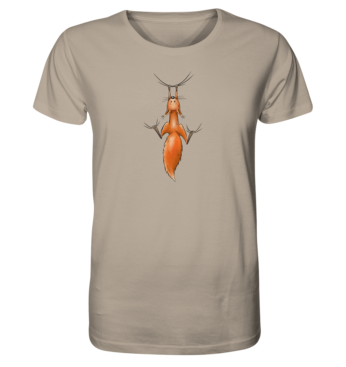 Rotes Eichhörnchen hängt ab - Organic Shirt