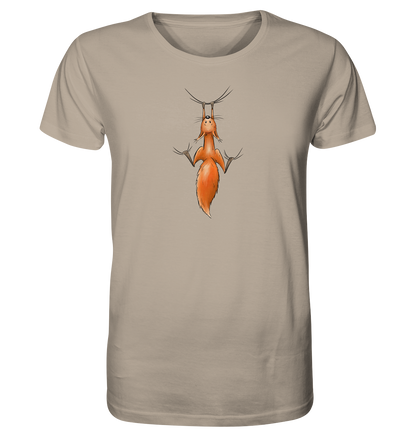 Rotes Eichhörnchen hängt ab - Organic Shirt